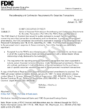 Record keeping and Confirmation Requirements for Securities Transactions Notice of Proposed Rulemaking on Recordkeeping and Confirmation Requirements for Securities Transactions Part 344 of the FDICs Rules and Regulations