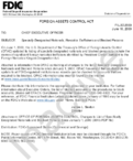 Foreign Assets Control Act Specially Designated Nationals Narcotics Traffickers and Blocked Persons