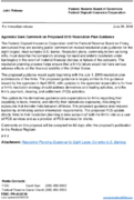 Joint ReleaseAgencies Seek Comment on Proposed 2019 Resolution Plan Guidance