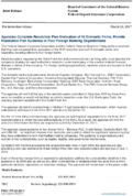 Joint ReleaseAgencies Complete Resolution Plan Evaluation of 16 Domestic Firms Provide Resolution Plan Guidance to Four Foreign Banking Organizations