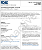 Supervisory Insights Journal Summer 2015 Issue Now Available