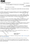 Risk Management of Technology Outsourcing FFIEC Guidance on Managing Risks Associated With Outsourcing Technology Services