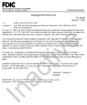 Management Interlocks Final Rule Amending Management Interlocks Regulations Part 348 of FDICs Rules and Regulations