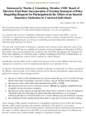 Final Rule Incorporation of Existing Statement of Policy Regarding Requests for Participation in the Affairs of an Insured Depository Institution by Convicted Individuals