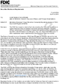 Mandatory Electronic Filing of Beneficial Ownership Reports by Insiders of FDICSupervised Registered Banks