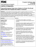 Capital Standards Proposed Interagency Supervisory Guidance for Banks That Would Operate Under the Proposed New Basel II Framework