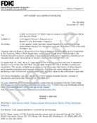 AntiMoney Laundering Measures Joint Agency Notice on Moratorium on Section 314a Information Requests