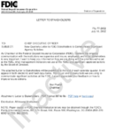 Letter to Stakeholders New Quarterly Letter to FDIC Stakeholders to Communicate Significant Agency Activities