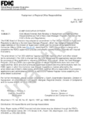 Realignment of Regional Office Responsibilities FDIC Board Amends Rule Relating to Realignment of Regional Office Responsibilities as Part of New Case Manager Program Part 303 of the FDICs Rules and Regulations