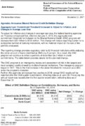 Joint ReleaseAgencies Announce Shared National Credit Definition Change