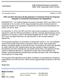 Joint ReleaseFDIC and OCC Announce 30day Extension of Comment Period for Community Reinvestment Act Regulations
