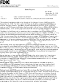 Reports of Condition and Income Call Reports for Third Quarter 1996