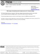 FDIC Issues Revised Economic Scenarios for 2017 Stress Testing