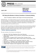FDIC Names New Members to Advisory Committee on Community Banking