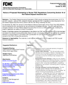 Notice of Proposed Rulemaking to Revise FDIC Regulations Concerning Section 19 of the Federal Deposit Insurance Act