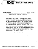 FDIC Suspends Withdrawal Penalties for Bank Depositors Victimized by Hurricane Gloria in the State of Connecticut