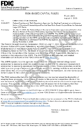 RISKBASED CAPITAL RULES Federal Banking and Thrift Regulatory Agencies Are Seeking Comment on an Advance Notice of Proposed Rulemaking on Possible New Risk Based Capital Rules for Selected Large US Banks