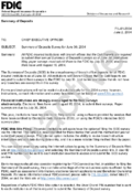 Summary of Deposits Survey for June 30 2004