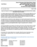 Joint ReleaseAgencies Request Comment on Revised Statement Concerning Elevated Risk Complex Structured Finance Activities