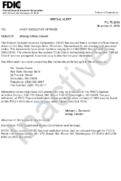 Special Alert Missing Official Checks