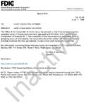 Special Alert Letter of Guarantee Instruments