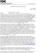 AntiMoney Laundering Measures USA PATRIOT Act   Section 314 Information Sharing