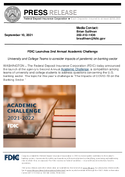 FDIC Launches 2ndAnnual Academic Challenge