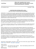 Agencies Issue Interim Capital Rule For Collateral in Securities Borrowings