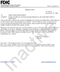 Special Alert Entities That May Be Conducting Banking Operations in the United States Without Authorization