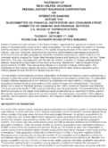 Status of Interstate Banking and Restructuring of the Banking Industry