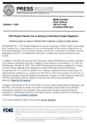FDIC Names Charles Vice to Advisory Committee of State Regulators