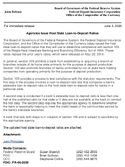 Joint ReleaseAgencies Issue Host State LoantoDeposit Ratios