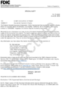 Special Alert Counterfeit Cashiers Checks
