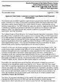 Agencies Seek Public Comment on Basel II and Market Risk Proposed Rulemakings