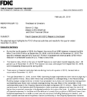 Fourth Quarter 2018 CFO Report to the Board