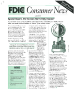 Fall 2001 Consumer News