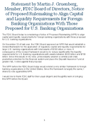 Notice of Proposed Rulemaking NPR to Align Capital and Liquidity Requirements for Foreign Banking Organizations with Those Proposed for US Banking Organizations