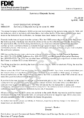 Summary of Deposits Survey for June 30 1999