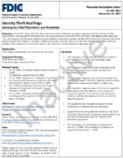 Identity Theft Red Flags Interagency Final Regulation and Guidelines