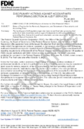 DISCIPLINARY ACTIONS AGAINST ACCOUNTANTS PERFORMING SECTION 36 AUDIT SERVICES Rules of Practice for the Removal Suspension and Debarment of Accountants and Accounting Firms