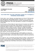 Great Western Bank Sioux Falls South Dakota Assumes All of the Deposits of TierOne Bank Lincoln Nebraska