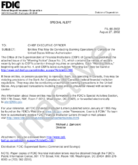 Special Alert Entities That May Be Conducting Banking Operations in Canada or the United States Without Authorization