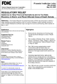 Regulatory Relief Guidance to Help Financial Institutions and to Facilitate Recovery in Storm and FloodAffected Areas of South Dakota