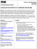 Consolidated Reports of Condition and Income