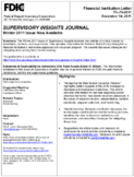 Supervisory InsightsJournal Winter 2011 Issue Now Available