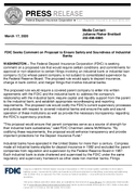 FDIC Seeks Comment on Proposal to Ensure Safety and Soundness of Industrial Banks