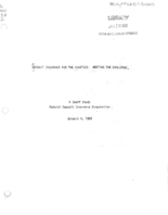Deposit Insurance for the Nineties Meeting the Challenge