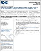 Banker Teleconference Series on Military Lending Act Regulations and the Related Recently Released Interpretive Rule December 1 2016