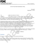 Uniform Retail Credit Classification Policy FFIEC Seeks Comment on Uniform Retail Classification Policy