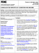 Consolidated Reports of Condition and Income